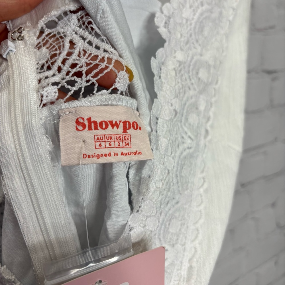 Showpo SIMPLE AS THAT DRESS IN WHITE - Picture 6 of 8